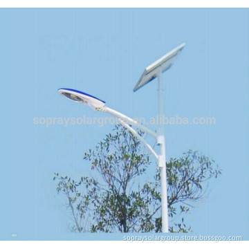 60W street light with solar panel